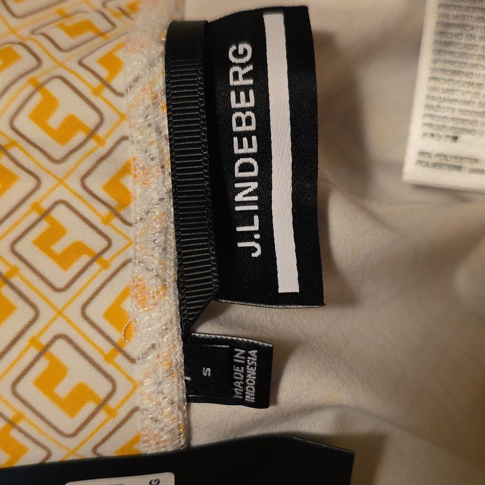 J.Lindeberg Yellow Zena Pattern Golf Leggings. Size Small. NWT - Picture 6 of 7